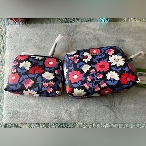 Kate Spade Briley 2 piece cosmetic bags set